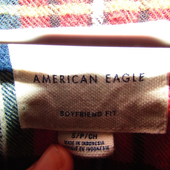 American eagle oversized bf flannel adult small - Picture 3 of 4